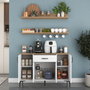 Hanah Home Armario Multiusos JE233 - 4697 Blanco y Nogal